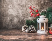 white candle lamp